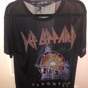 Def Leppard sheer top